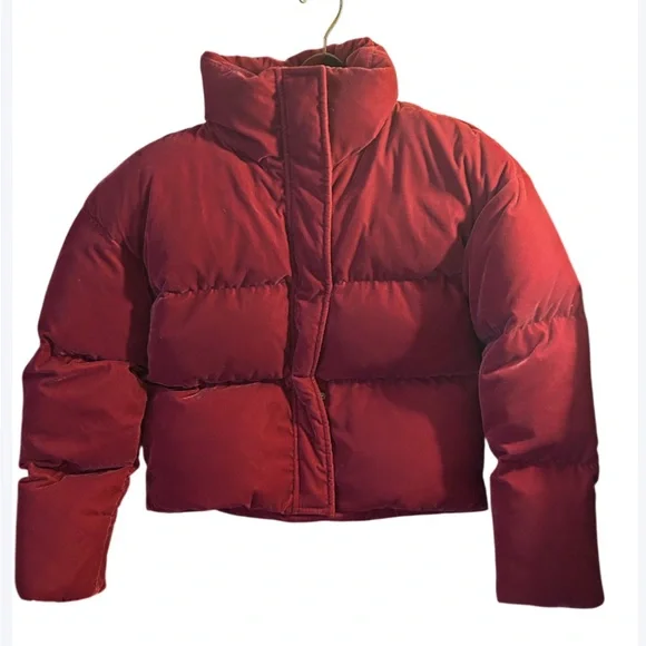 Valentine’s Day Pink Velvet Juicy Couture Down Puffer Jacket XS NWT - Picture 7 of 11